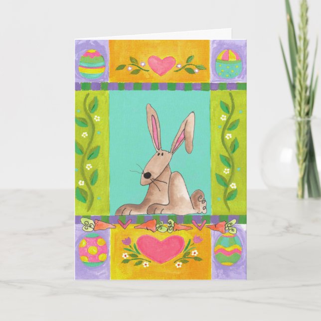 Cartes Pour Fêtes Annuelles Joyeux Pâques (Devant)