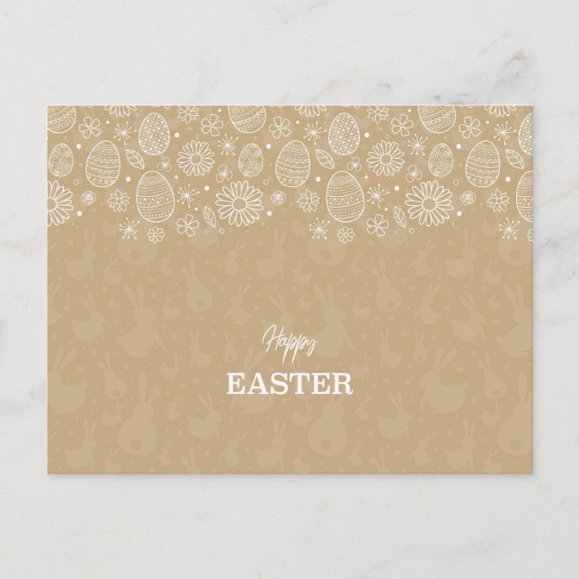 Cartes Pour Fêtes Annuelles Joyeux Pâques (Devant)