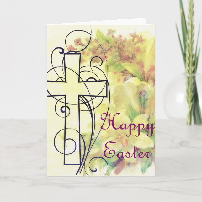 Cartes Pour Fêtes Annuelles Joyeux Pâques (Devant)