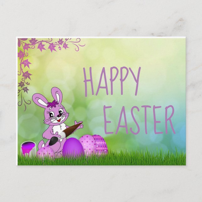Cartes Pour Fêtes Annuelles Joyeux Pâques (Devant)