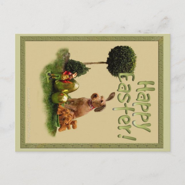 Cartes Pour Fêtes Annuelles Joyeux Pâques (Devant)