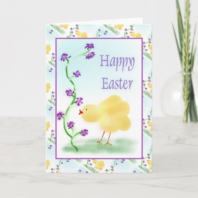 Cartes Pour Fêtes Annuelles Joyeux Pâques (Devant)