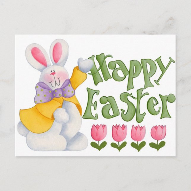 Cartes Pour Fêtes Annuelles Joyeux Pâques (Devant)