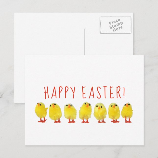 Cartes Pour Fêtes Annuelles Joyeux Pâques (Devant / Derrière)