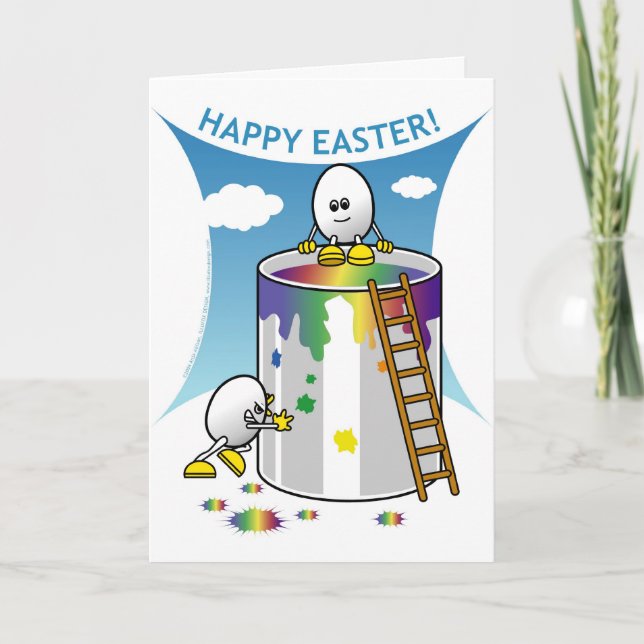 Cartes Pour Fêtes Annuelles Joyeux Pâques (Devant)