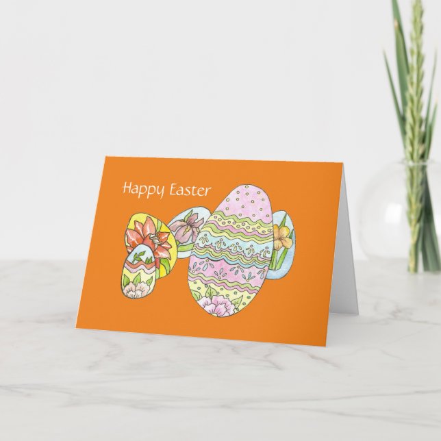 Cartes Pour Fêtes Annuelles Joyeux Pâques (Devant)