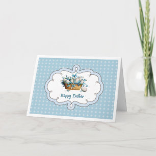 Cartes Pour Fêtes Annuelles Joyeux Pâques. Conception vintage Pâques