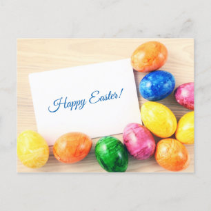 Cartes Pour Fêtes Annuelles Joyeux Pâques ! Postkarte zu Ostern mit Ostéréier
