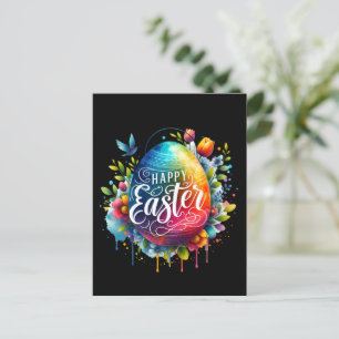 Cartes Pour Fêtes Annuelles Joyeux Pâques : Vibrant Oeuf de Pâques