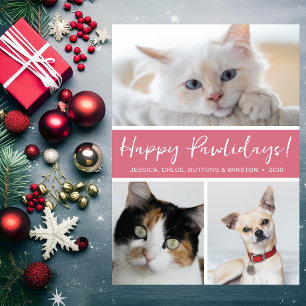 Cartes Pour Fêtes Annuelles Joyeux Pawlidays 3 Photo