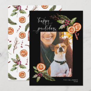 Cartes Pour Fêtes Annuelles Joyeux Pawlidays Animaux de compagnie Photo Noël N