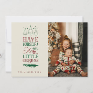 Cartes Pour Fêtes Annuelles Joyeux petit Noël   Photo de famille Noël
