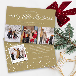Cartes Pour Fêtes Annuelles Joyeux petit Noël Typographie moderne Photo