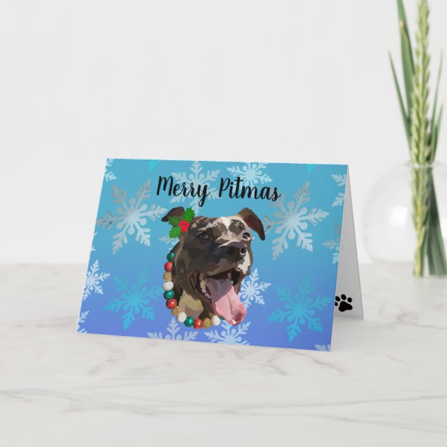 Cartes Pour Fêtes Annuelles Joyeux Pitmas (Devant)