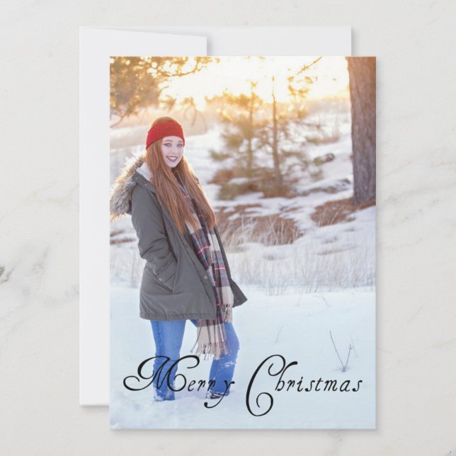 Cartes Pour Fêtes Annuelles Joyeux Pois de Noël (Devant)