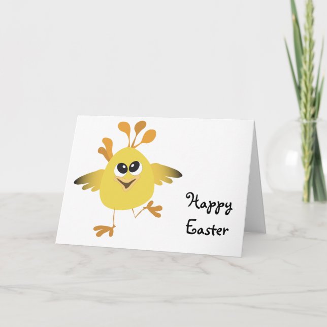 Cartes Pour Fêtes Annuelles Joyeux poussin (Devant)