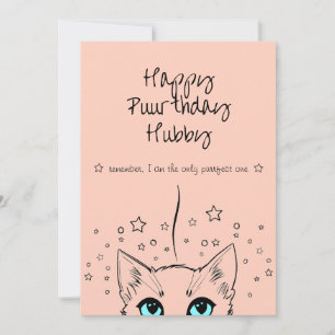 Cartes Pour Fêtes Annuelles Joyeux Purr-thday ( Anniversaire ) Salutations pou