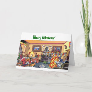 Cartes Pour Fêtes Annuelles Joyeux quoi que !