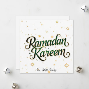 Cartes Pour Fêtes Annuelles Joyeux Ramadan Moubarak Ramadan Kareem Or Musulman