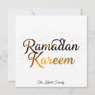 Cartes Pour Fêtes Annuelles Joyeux Ramadan Moubarak Ramadan Kareem Or Musulman