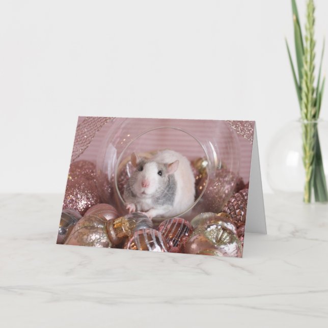 Cartes Pour Fêtes Annuelles Joyeux Ratmas (Devant)