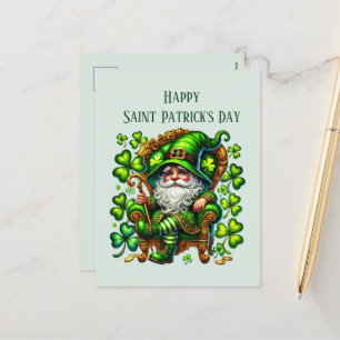 Cartes Pour Fêtes Annuelles Joyeux Saint Patrick's Day gnome ajouter du texte