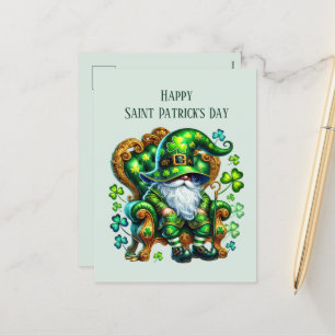 Cartes Pour Fêtes Annuelles Joyeux Saint Patrick's Day gnome ajouter du texte