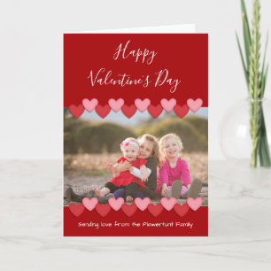 Cartes Pour Fêtes Annuelles Joyeux Saint-Valentin Photo de famille