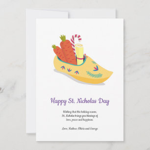 Cartes Pour Fêtes Annuelles Joyeux salut de la Saint-Nicolas