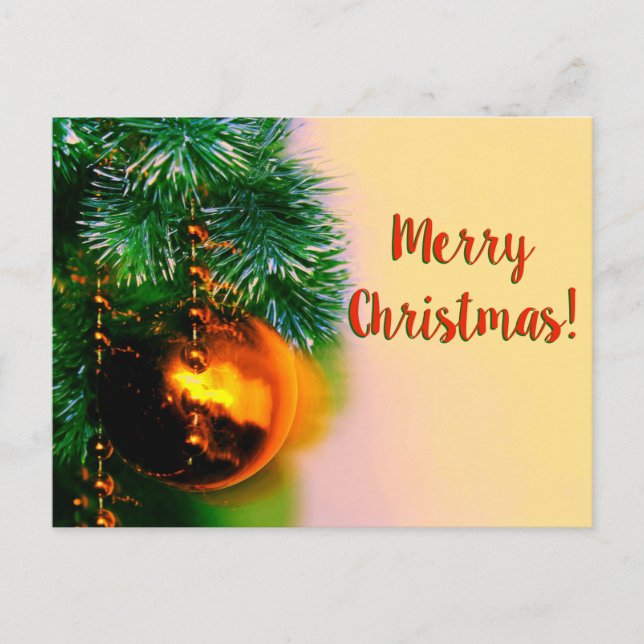 Cartes Pour Fêtes Annuelles Joyeux sapin de Noël (Devant)