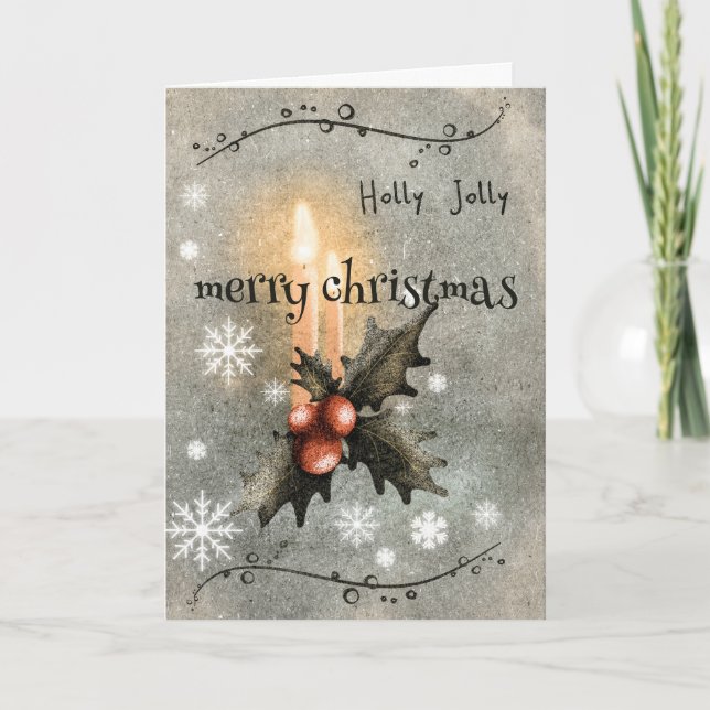 Cartes Pour Fêtes Annuelles Joyeux sapin de Noël (Devant)