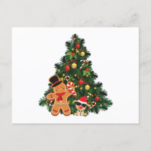 Cartes Pour Fêtes Annuelles Joyeux sapin de Noël et ornements