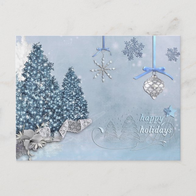 Cartes Pour Fêtes Annuelles Joyeux sapin décoratif (Devant)