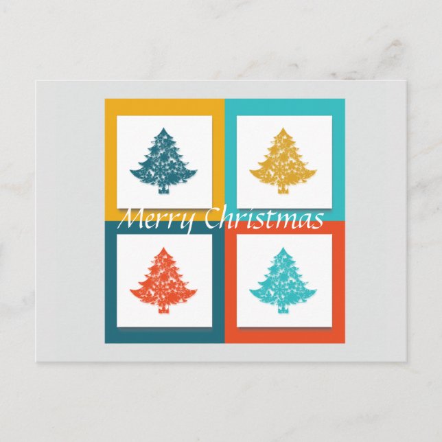 Cartes Pour Fêtes Annuelles Joyeux sapin décoratif (Devant)