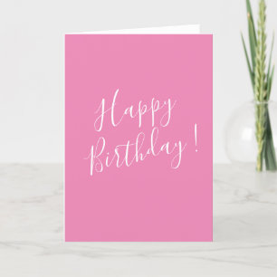 Cartes Pour Fêtes Annuelles Joyeux script d'anniversaire