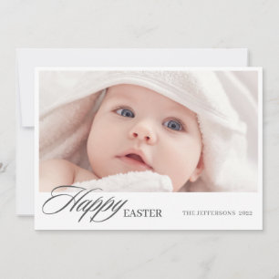 Cartes Pour Fêtes Annuelles Joyeux script de Pâques photo minime