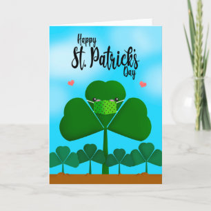 Cartes Pour Fêtes Annuelles Joyeux Shamrock de la Saint Patrick dans l'Humour