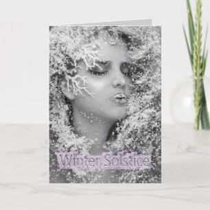 Cartes Pour Fêtes Annuelles Joyeux Solstice d'hiver !