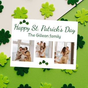 Cartes Pour Fêtes Annuelles Joyeux St. patrick's day Famille Shamrock 3 photo