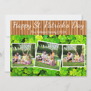 Cartes Pour Fêtes Annuelles Joyeux St. patrick's day Famille Shamrock 3 photo