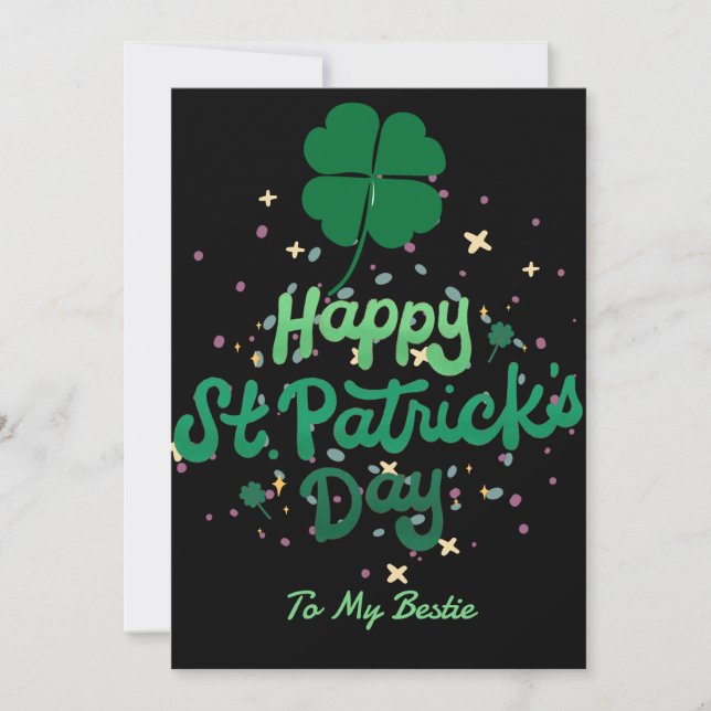 Cartes Pour Fêtes Annuelles Joyeux St. patrick's day Lucky Shamrock Simple (Devant)