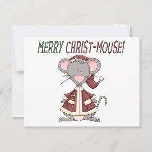 Cartes Pour Fêtes Annuelles Joyeux T-shirts et cadeaux Christ-Mouse