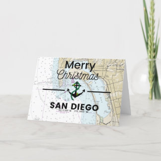 Cartes Pour Fêtes Annuelles Joyeux tableau de Noël - San Diego