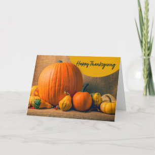 Cartes Pour Fêtes Annuelles Joyeux Thanksgiving à toute personne Beaux citroui