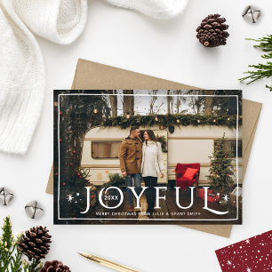 Cartes Pour Fêtes Annuelles Joyeux Twinkle Lights et les étoiles Vin Rouge Pho