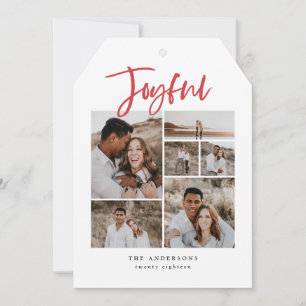 Cartes Pour Fêtes Annuelles Joyeux vacances multi photo Noël