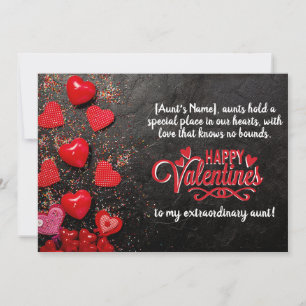 Cartes Pour Fêtes Annuelles Joyeux Valentin à ma tante