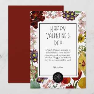 Cartes Pour Fêtes Annuelles Joyeux Valentin à ma tante