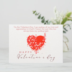 Cartes Pour Fêtes Annuelles Joyeux Valentin à ma tante