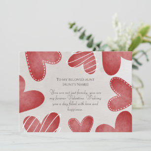 Cartes Pour Fêtes Annuelles Joyeux Valentin à ma tante